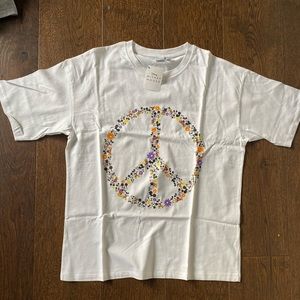 Rare one of kind Disney Mickey Mouse peace sign ying Yang size small shirt
